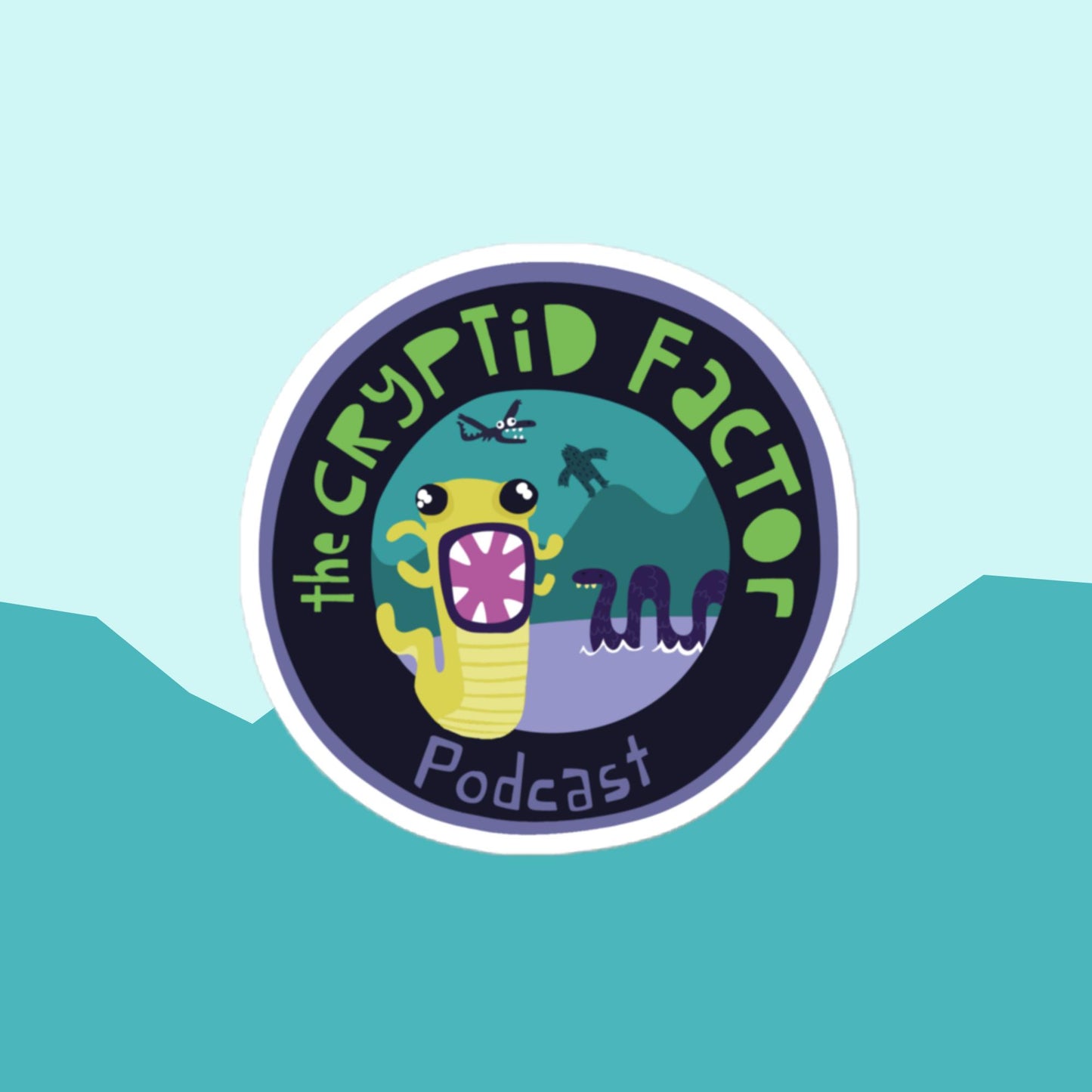 
                  
                    Cryptid Factor Podcast Stickers
                  
                