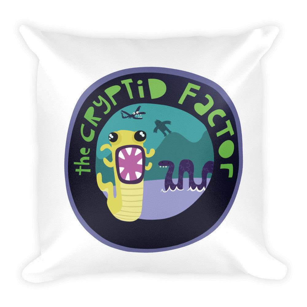 The Cryptid Factor Official Square Pillow