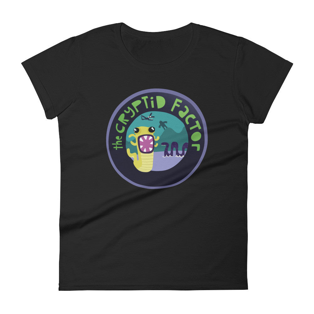
                  
                    The Cryptid Factor Official Feminine Cut T-shirt
                  
                